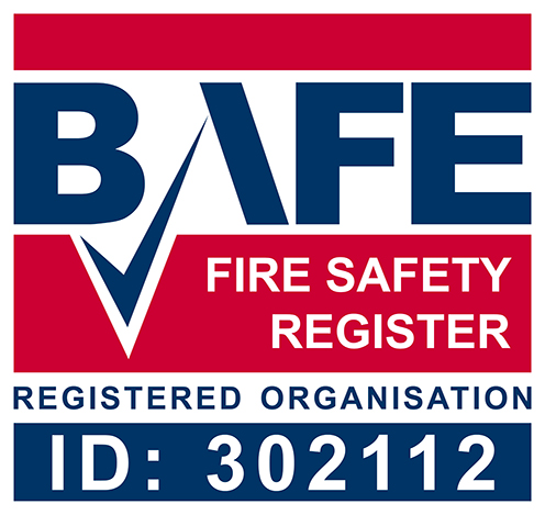 BAFE 205;'s logo indicating Blenheim Fire is a registered organisation with ID 302112.